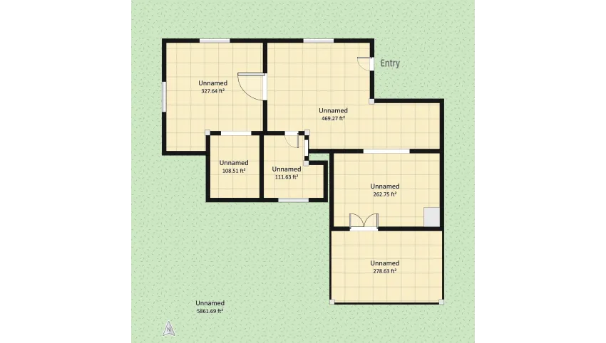 cottage floor plan 689.36