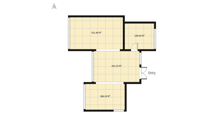Modern Tiny Loft (No outdoor Desing) floor plan 92.5
