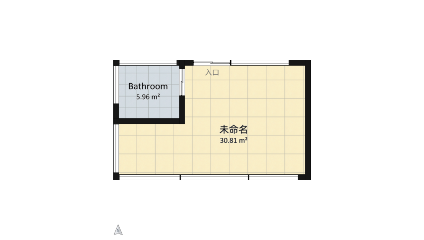 Tiny home floor plan 74.86