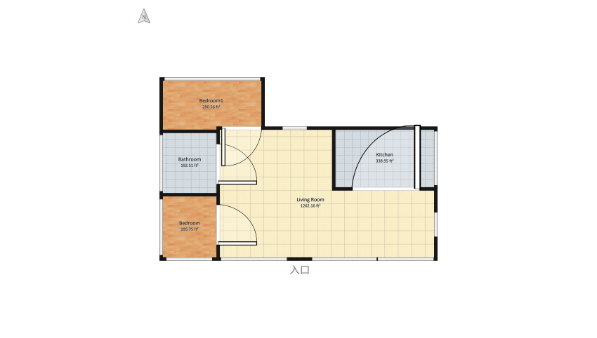 appartement industriel floor plan 226.8