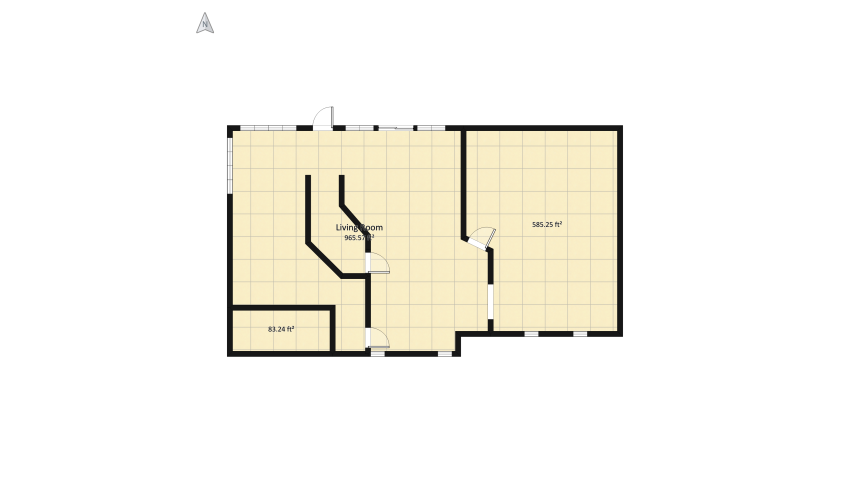 Ellis Living Area floor plan 165.55