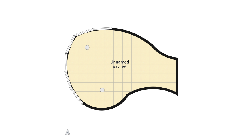Circle room with pool floor plan 49.25