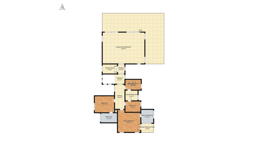 4 Bedroom Home floor plan 1132.34