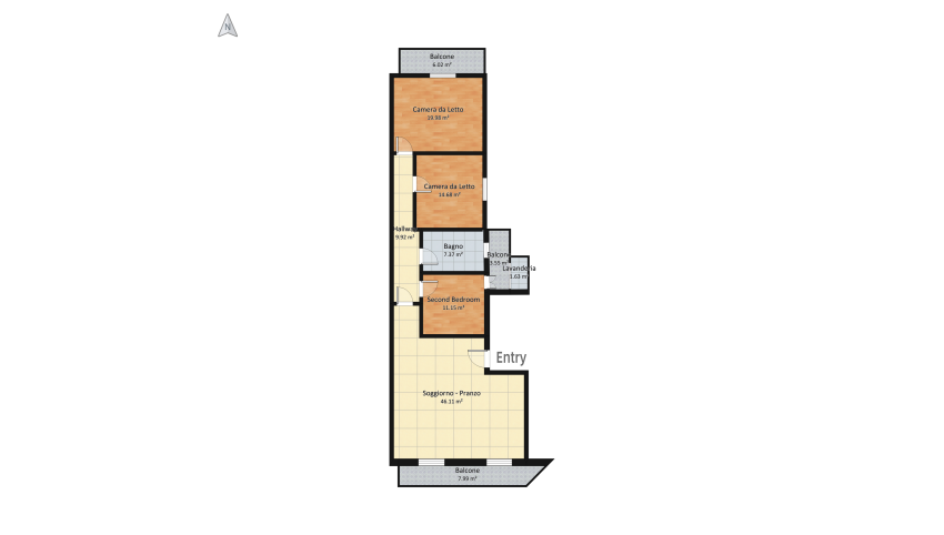 via nicolai 355_restiling_tri floor plan 145.78