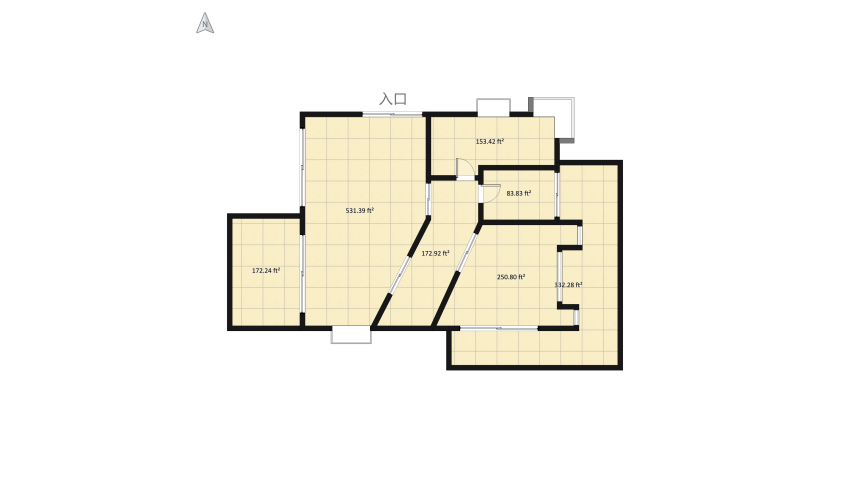 Industrial cozy home floor plan 176.57