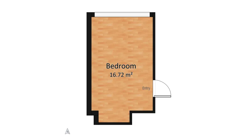 Light Bedroom floor plan 16.73
