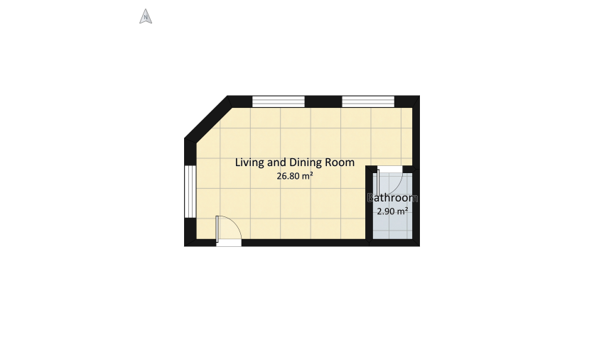 Apartamento dei sogni floor plan 47.21