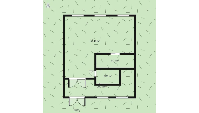 House and studio of a photographer floor plan 2202.37