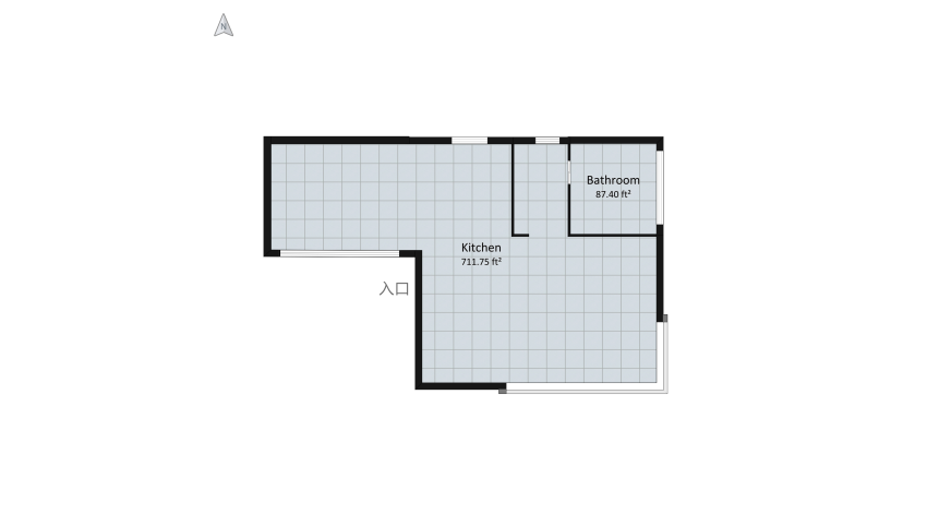 studio appartment floor plan 79.49