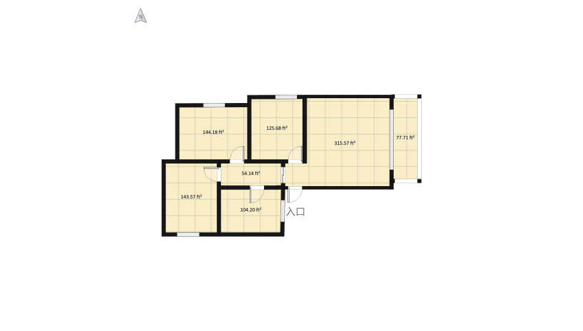 New York apartment floor plan 102.15