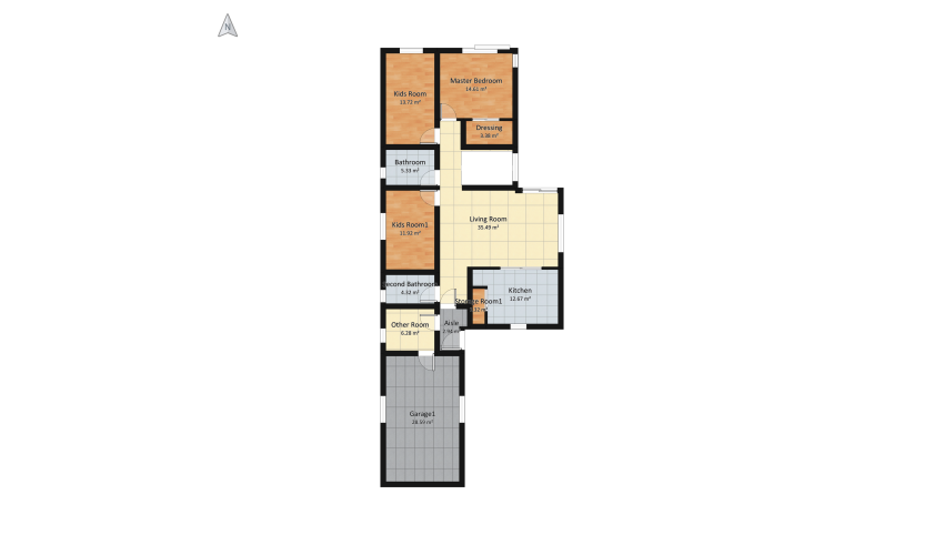 Proiect casa V5 floor plan 170.77