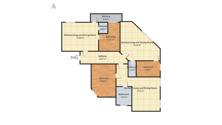 Portobello Court 395k floor plan 179.81