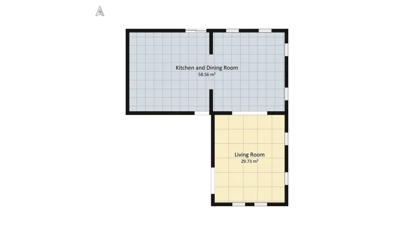Kitchen & Dining Room floor plan 95.68