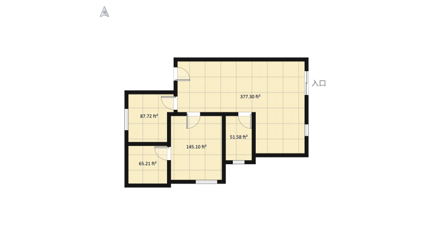Casa Artsy Aesthetic floor plan 76.69