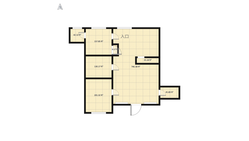 Alena's house floor plan 140.99