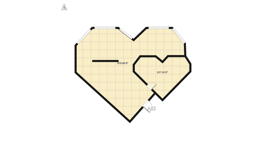 Heart-to-Heart Room (Vista al mar) floor plan 111.71