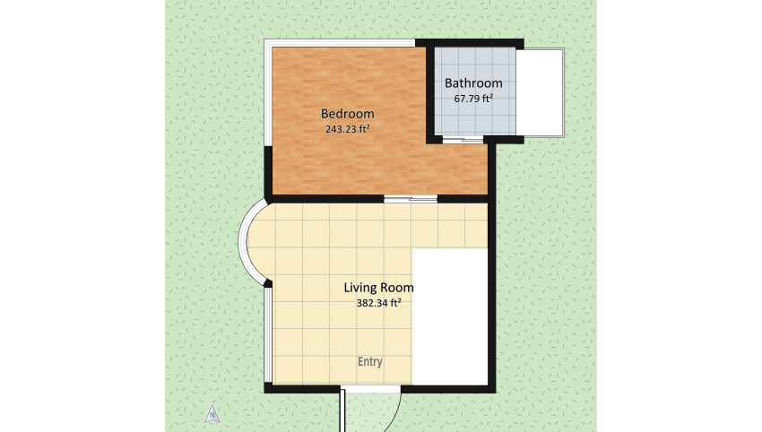 Garden Studio floor plan 718.34