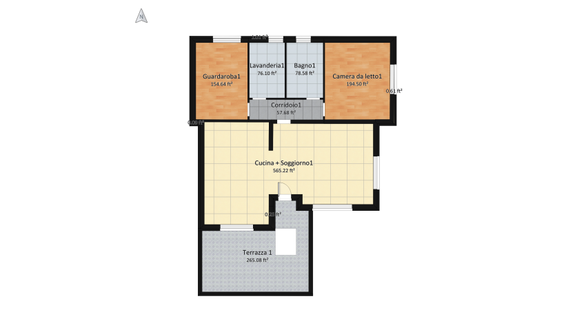 Villa LuCe floor plan 889.6