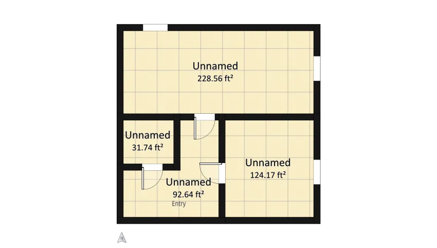 Green flat floor plan 44.33