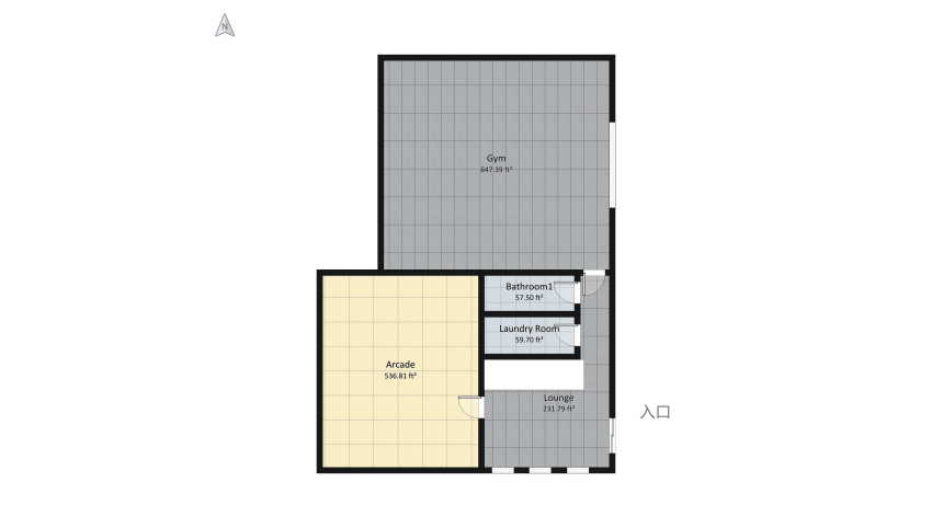 Gamer's Dream Home floor plan 491.23