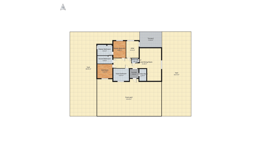 Orlando's suburb house floor plan 640.03