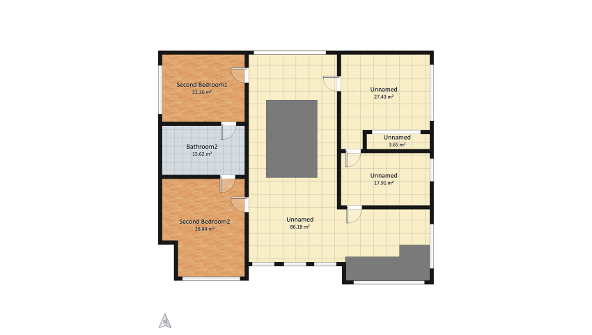 Modern Suburban House floor plan 694.04