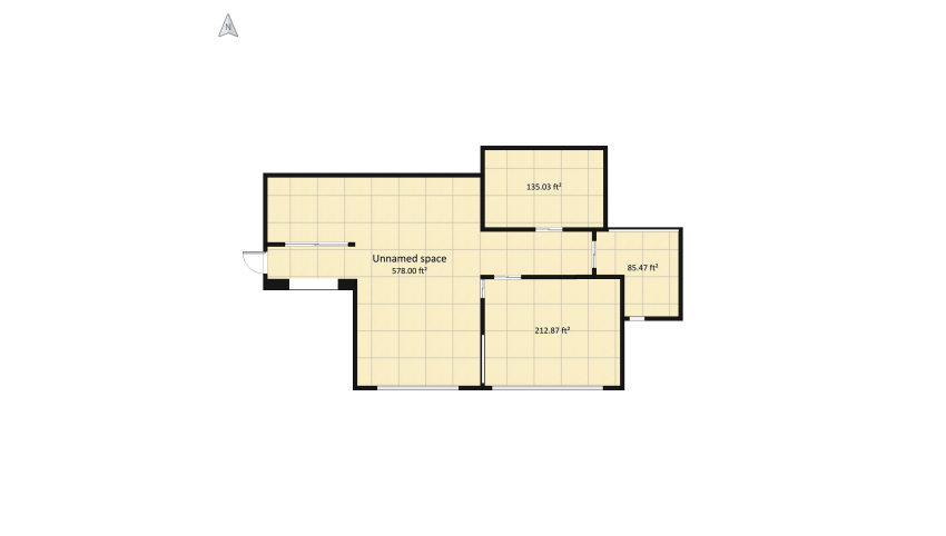 Mix of blue and wood apartment floor plan 101.39