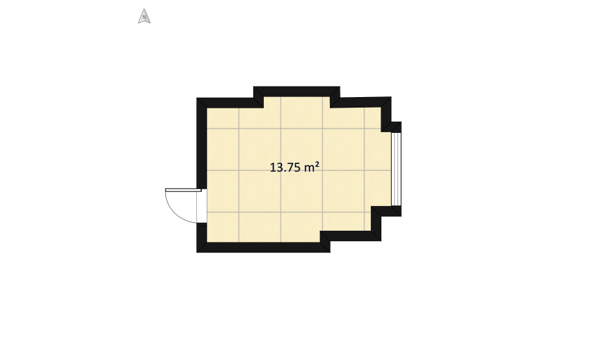 Arthouse Scandinavian bedroom floor plan 15.71