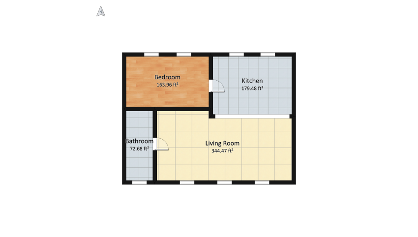 Viva Magenta Apartment floor plan 79.17