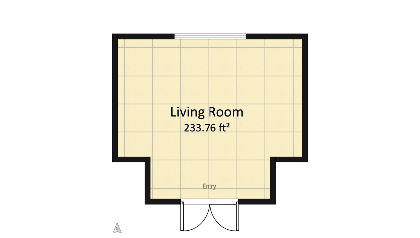 Rustic Modern Living Room floor plan 21.72