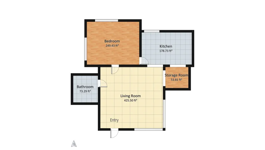 Tropical House floor plan 91.12