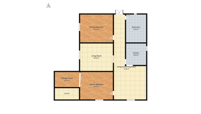 living and dining room floor plan 287.2