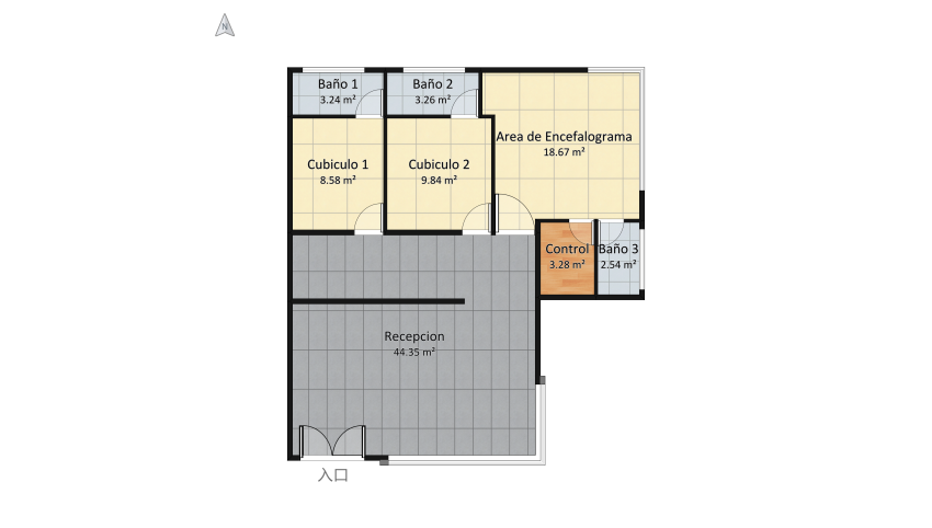 Consultorio - Borrador floor plan 101.08