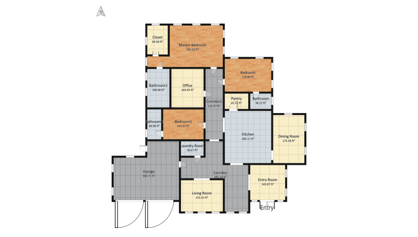 Copy of Homestyler Project floor plan 270.57