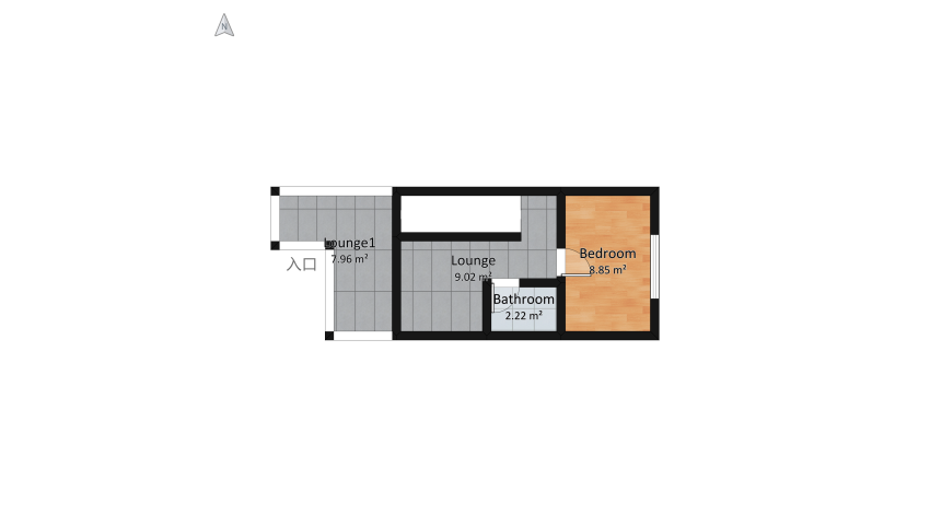 Mrs Ovens House floor plan 76.5
