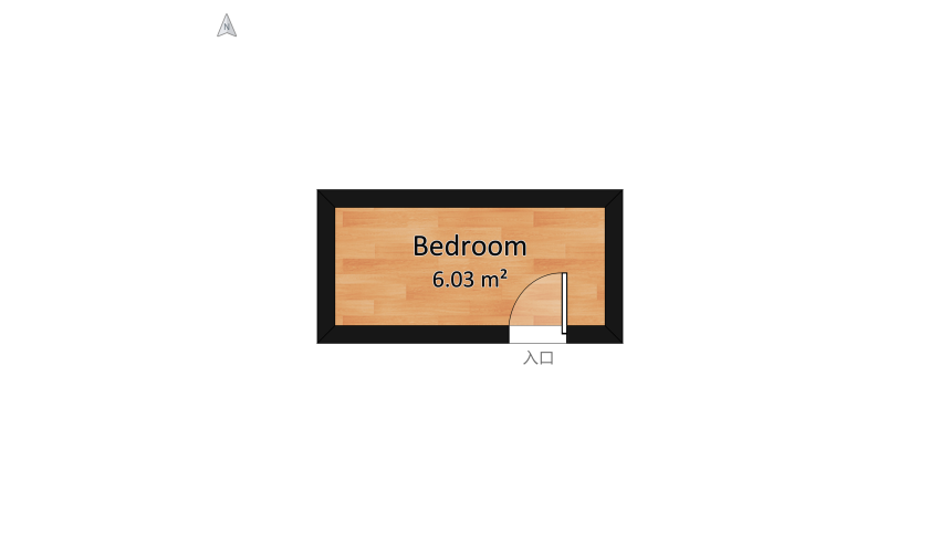 Very Narrow Bedroom Design floor plan 7.37