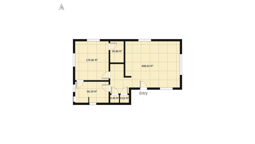 cozy MCM ADU floor plan 76.92