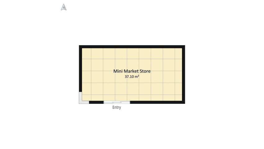 Mini Market store floor plan 40.23