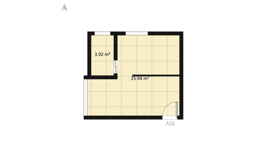 KITNET floor plan 34