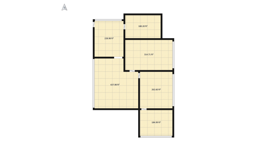 Rustic Apartment floor plan 164.37