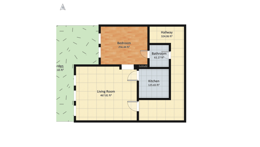 Room 1- Classic Black and White floor plan 202.52