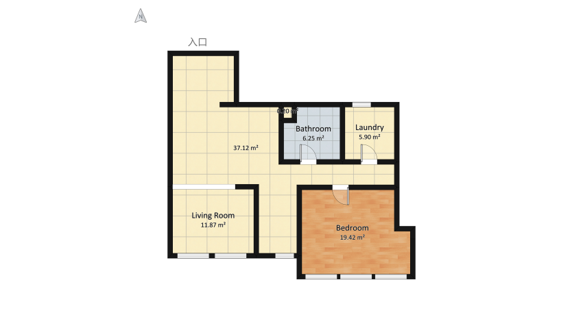 Boho inspired house floor plan 92.59