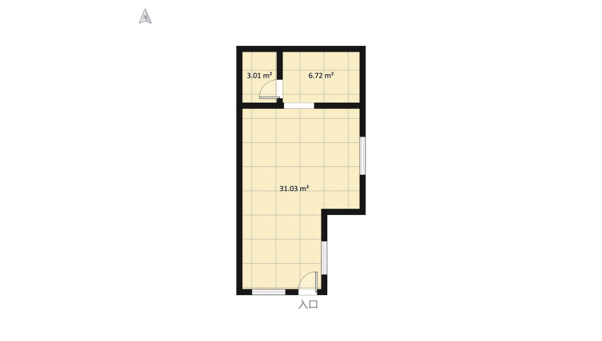 Open Plan Layout (Living and Dining Area) floor plan 92.02