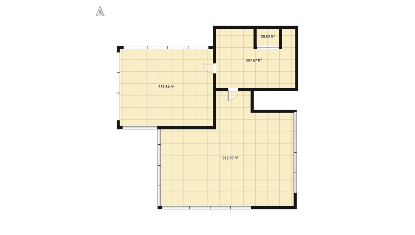 small NYC appartment floor plan 137.87