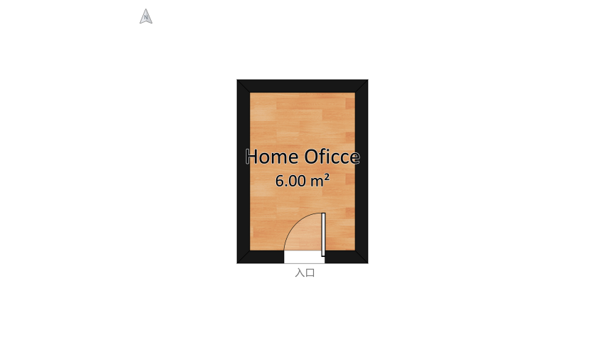 Home Oficce Aconchegante floor plan 7.26
