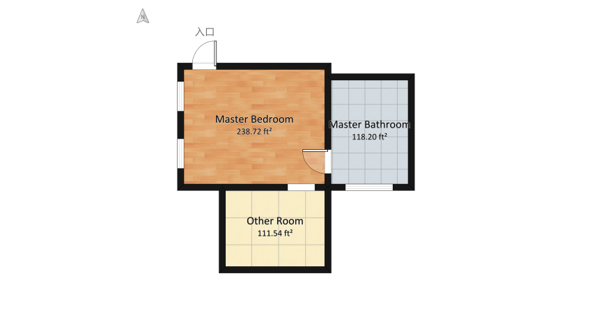 MASTER BEDROOM floor plan 49.14