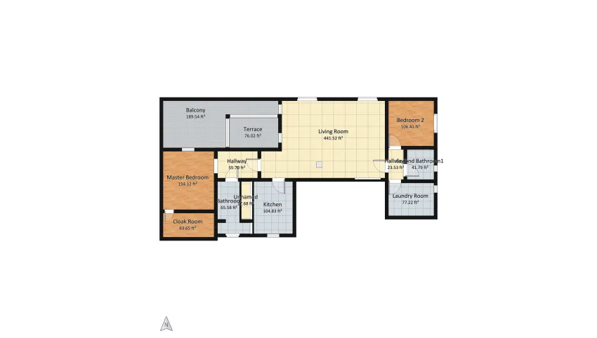 HOUSE 2 floor plan 131.71