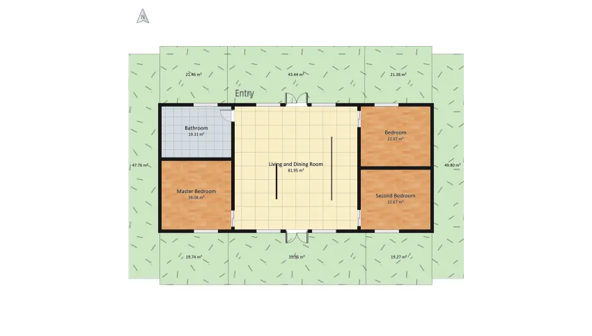 A log cabin floor plan 449.26