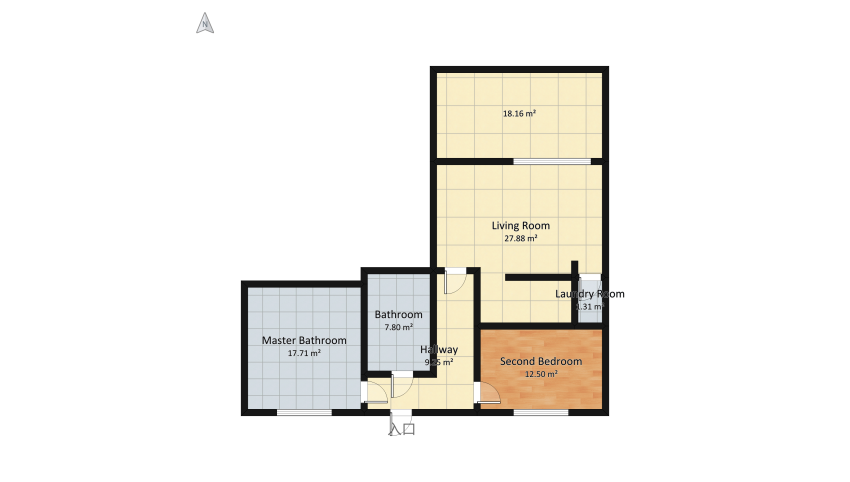 Small bungalow floor plan 108.4