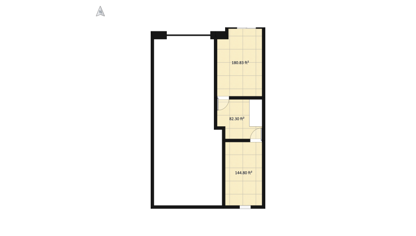 9 Tall Ceiling Living Space / 2 Floors floor plan 181.87